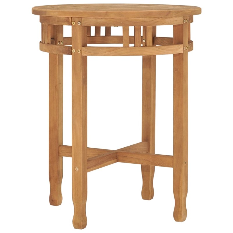 vidaXL Mesa de bistró de madera maciza de teca Ø60x60 cm vidaXL Mesa de bistró de madera maciza de teca Ø60x60 cm