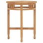 vidaXL Mesa de bistró de madera maciza de teca Ø60x60 cm vidaXL Mesa de bistró de madera maciza de teca Ø60x60 cm