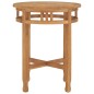 vidaXL Mesa de bistró de madera maciza de teca Ø60x60 cm vidaXL Mesa de bistró de madera maciza de teca Ø60x60 cm