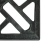 vidaXL Base de sombrilla de hierro fundido verde 44x44x31 cm 