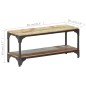 vidaXL Mesa de centro de madera maciza reciclada 90x30x40 cm vidaXL Mesa de centro de madera maciza reciclada 90x30x40 cm