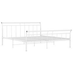 vidaXL Estructura de cama de metal blanco 200x200 cm
