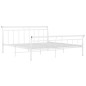 vidaXL Estructura de cama de metal blanco 200x200 cm vidaXL Estructura de cama de metal blanco 200x200 cm