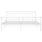 vidaXL Estructura de cama de metal blanco 200x200 cm vidaXL Estructura de cama de metal blanco 200x200 cm