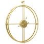 vidaXL Reloj de pared de hierro dorado 52 cm vidaXL Reloj de pared de hierro dorado 52 cm