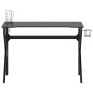 vidaXL Escritorio gaming con patas en forma de K negro 110x60x75 cm vidaXL Escritorio gaming con patas en forma de K negro 110x60x75 cm