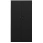 vidaXL Armario de taquilla de acero negro 90x40x180 cm