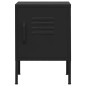 vidaXL Mesita de noche acero negro 35x35x51 cm vidaXL Mesita de noche acero negro 35x35x51 cm