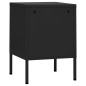 vidaXL Mesita de noche acero negro 35x35x51 cm vidaXL Mesita de noche acero negro 35x35x51 cm