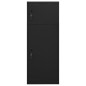 vidaXL Armario para sillas de montar acero negro 53x53x140 cm vidaXL Armario para sillas de montar acero negro 53x53x140 cm