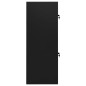 vidaXL Armario para sillas de montar acero negro 53x53x140 cm vidaXL Armario para sillas de montar acero negro 53x53x140 cm