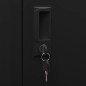 vidaXL Armario para sillas de montar acero negro 53x53x140 cm vidaXL Armario para sillas de montar acero negro 53x53x140 cm