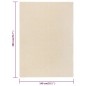 vidaXL Alfombra de pelo corto crema 140x200 cm vidaXL Alfombra de pelo corto crema 140x200 cm