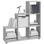 vidaXL Estantería forma de escalera madera contrachapada gris Sonoma vidaXL Estantería forma de escalera madera contrachapada gris Sonoma