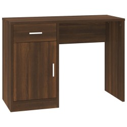 vidaXL Escritorio con cajón y armario contrachapada 100x40x73 cm