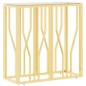 vidaXL Mesa consola de acero inoxidable y vidrio dorada 70x30x70 cm vidaXL Mesa consola de acero inoxidable y vidrio dorada 70x30x70 cm