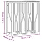 vidaXL Mesa consola de acero inoxidable y vidrio dorada 70x30x70 cm vidaXL Mesa consola de acero inoxidable y vidrio dorada 70x30x70 cm