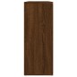 vidaXL Aparador madera contrachapada roble marrón 91x29,5x75 cm vidaXL Aparador madera contrachapada roble marrón 91x29,5x75 cm