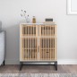 vidaXL Aparador de madera contrachapada blanco 60x30x75 cm vidaXL Aparador de madera contrachapada blanco 60x30x75 cm