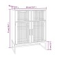 vidaXL Aparador de madera contrachapada blanco 60x30x75 cm vidaXL Aparador de madera contrachapada blanco 60x30x75 cm
