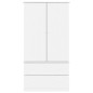 vidaXL Armario ALTA madera maciza de pino blanco 90x55x170 cm vidaXL Armario ALTA madera maciza de pino blanco 90x55x170 cm