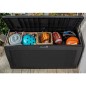 Keter Caja de almacenaje Samoa gris antracita 270 L