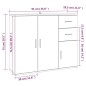 vidaXL Aparador madera contrachapada roble marrón 91x29,5x75 cm vidaXL Aparador madera contrachapada roble marrón 91x29,5x75 cm