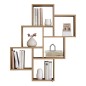 FMD Estantería de pared con 8 compartimentos color roble envejecido FMD Estantería de pared con 8 compartimentos color roble envejecido