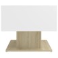 vidaXL Mesa de centro contrachapada blanco y roble 103,5x50x44,5 cm vidaXL Mesa de centro contrachapada blanco y roble 103,5x50x44,5 cm