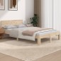 vidaXL Estructura de cama madera maciza 120x190 cm