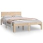 vidaXL Estructura de cama madera maciza 120x190 cm