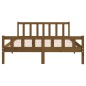 vidaXL Estructura cama madera maciza marrón miel king size 150x200 cm vidaXL Estructura cama madera maciza marrón miel king size 150x200 cm