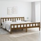 vidaXL Estructura de cama madera maciza marrón miel 200x200 cm vidaXL Estructura de cama madera maciza marrón miel 200x200 cm