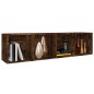 vidaXL Estantería/mueble de TV contrachapada roble ahumado 36x30x143cm vidaXL Estantería/mueble de TV contrachapada roble ahumado 36x30x143cm