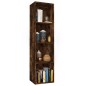 vidaXL Estantería/mueble de TV contrachapada roble ahumado 36x30x143cm vidaXL Estantería/mueble de TV contrachapada roble ahumado 36x30x143cm