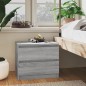 vidaXL Mesita de noche madera contrachapada gris Sonoma 50x39x43,5 cm vidaXL Mesita de noche madera contrachapada gris Sonoma 50x39x43,5 cm
