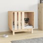 vidaXL Caseta para perros madera maciza de pino 60x45x57 cm