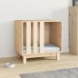 vidaXL Caseta para perros madera maciza de pino 60x45x57 cm