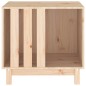 vidaXL Caseta para perros madera maciza de pino 60x45x57 cm