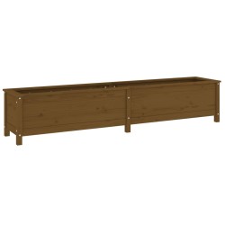 vidaXL Arriate elevado de jardín madera pino marrón miel 199,5x40x39cm