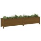 vidaXL Arriate elevado de jardín madera pino marrón miel 199,5x40x39cm vidaXL Arriate elevado de jardín madera pino marrón miel 199,5x40x39cm