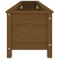 vidaXL Arriate elevado de jardín madera pino marrón miel 199,5x40x39cm vidaXL Arriate elevado de jardín madera pino marrón miel 199,5x40x39cm