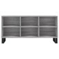 vidaXL Mueble de TV madera de ingeniería gris Sonoma 103,5x30x50 cm