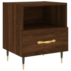 vidaXL Mesita de noche madera de ingeniería roble marrón 40x35x47,5 cm
