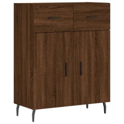 vidaXL Aparador de madera de ingeniería marrón roble 69,5x34x90 cm