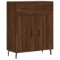 vidaXL Aparador de madera de ingeniería marrón roble 69,5x34x90 cm vidaXL Aparador de madera de ingeniería marrón roble 69,5x34x90 cm