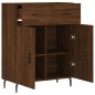 vidaXL Aparador de madera de ingeniería marrón roble 69,5x34x90 cm vidaXL Aparador de madera de ingeniería marrón roble 69,5x34x90 cm