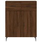vidaXL Aparador de madera de ingeniería marrón roble 69,5x34x90 cm vidaXL Aparador de madera de ingeniería marrón roble 69,5x34x90 cm