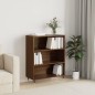 vidaXL Estantería madera de ingeniería roble marrón 69,5x32,5x90 cm vidaXL Estantería madera de ingeniería roble marrón 69,5x32,5x90 cm