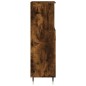 vidaXL Armario de baño madera contrachapada roble ahumado 30x30x100 cm vidaXL Armario de baño madera contrachapada roble ahumado 30x30x100 cm